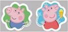 Produktbild Diamond Dotz DOTZIES® Original Diamond Painting Set Peppa Pig mit 6 Motiven: 2 Bilder 15 x 15 cm, 2 Armbänder, 2