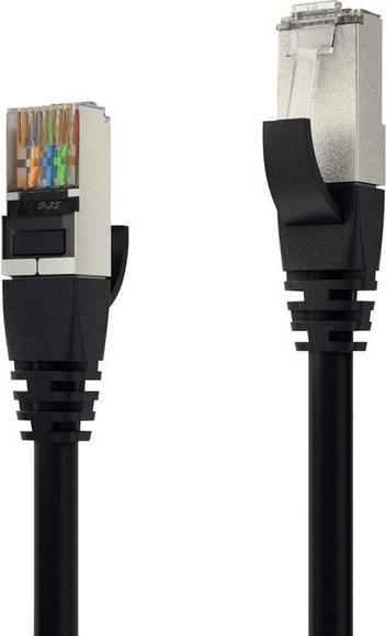 Büroring Patchkabel CAT 6A S/FTP, 7,5 m, schwarz (7.50 m)