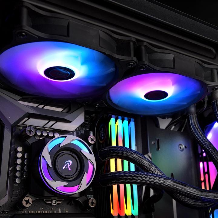 Immagine prodotto Raijintek EOS 12 RBW ADD fan, set di 2 incl. controller (120 mm, 2 x)