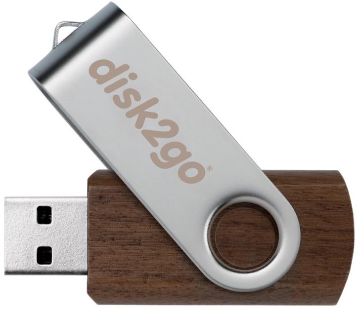 Actual product image Disk2go Wood (64 GB, USB 3.0, USB-A)