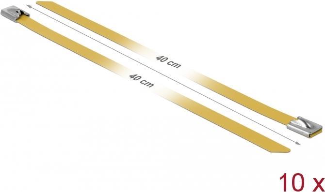 Actual product image Delock Stainless steel cable tie 400x7,9 10 pcs. (Metal cable ties, 400 mm, 10 pcs.)