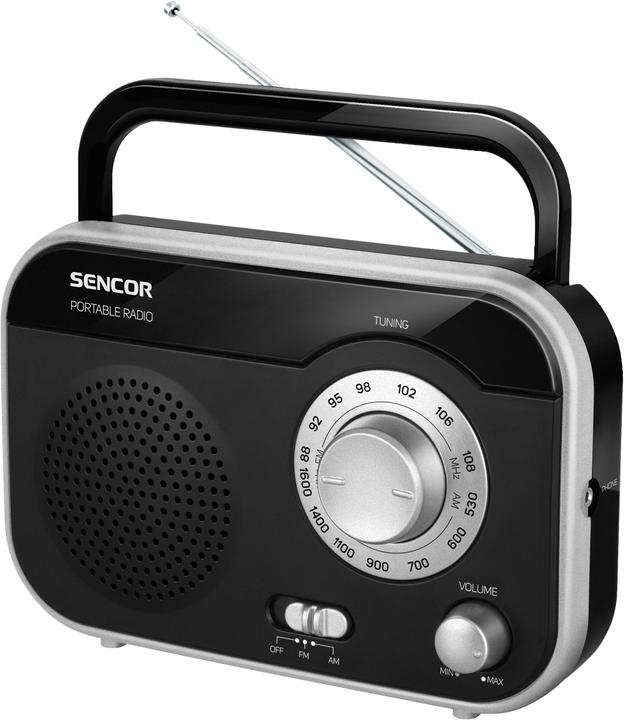 Actual product image Sencor SRD 210 BS Radio Personal Analog Metallic (AM, FM)
