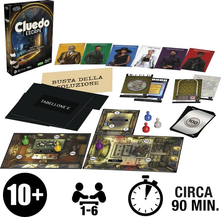 Produktbild Hasbro Gaming Cluedo Escape (Italienisch)