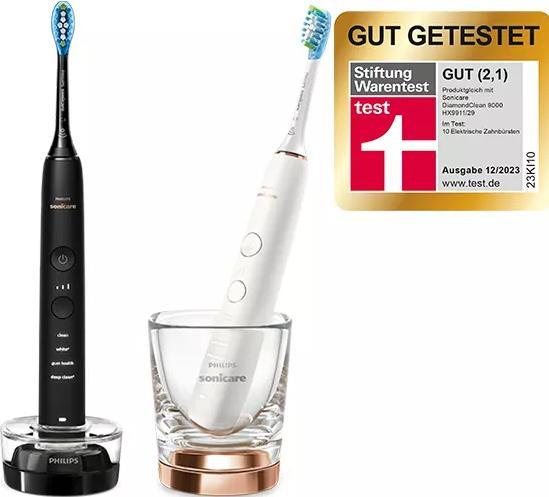 Produktbild Philips Sonicare DiamondClean 9000 Doppelpack (Schallzahnbürste)