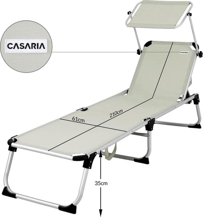 Produktbild Casaria Sonnenliege (210 cm)
