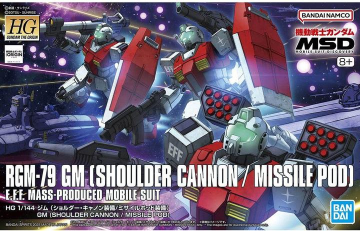 Produktbild Bandai GUNDAM - HG 1/144 GM (Shoulder Cannon / Missile Pod) - Model Kit