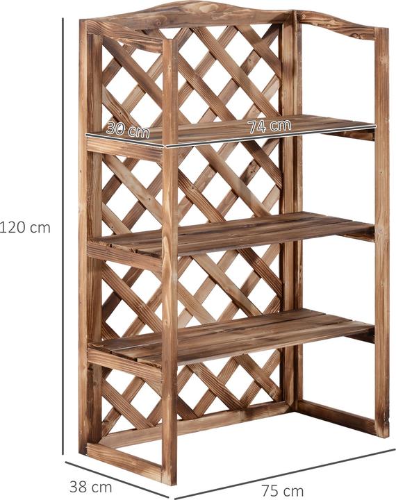 Image du produit Outsunny Escalier floral à 3 étages