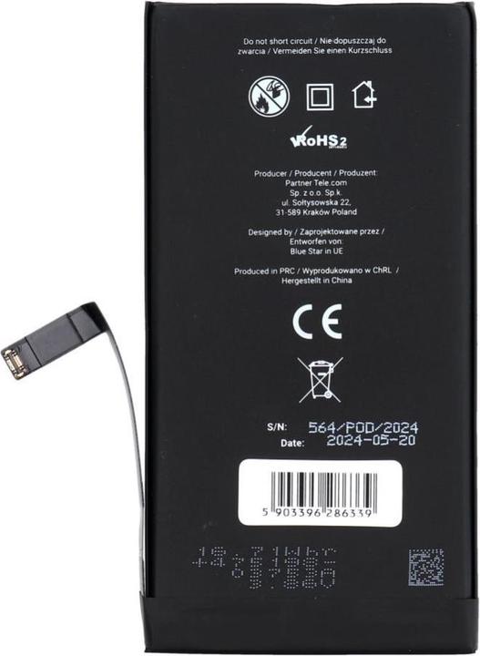 Actual product image Battery Blue Star BLUE STAR HQ battery for IPHONE 14 Plus 4325 mAh