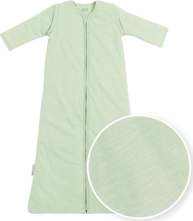 Immagine prodotto Meyco Sacco nanna Baby Slub con manicotti staccabili - verde tenue - 70cm (70 cm)