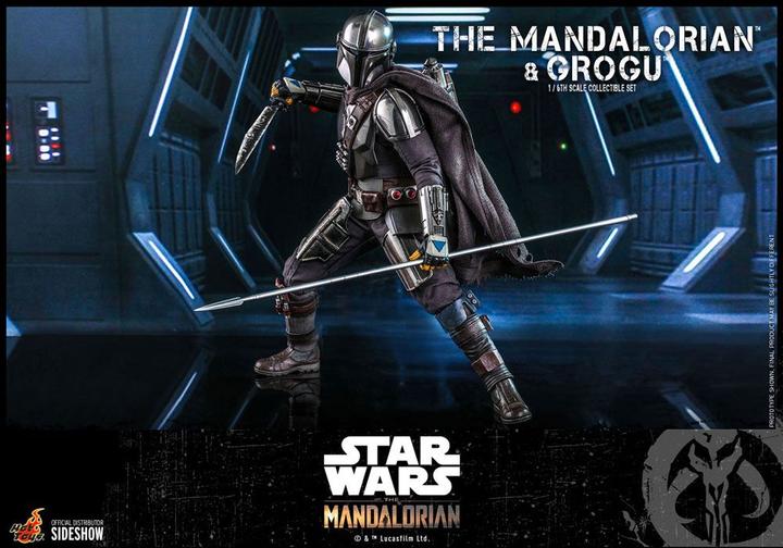 Produktbild Hot Toys Star Wars The Mandalorian pack 2 figurines 1/6 The Mandalorian & Grogu 30 cm