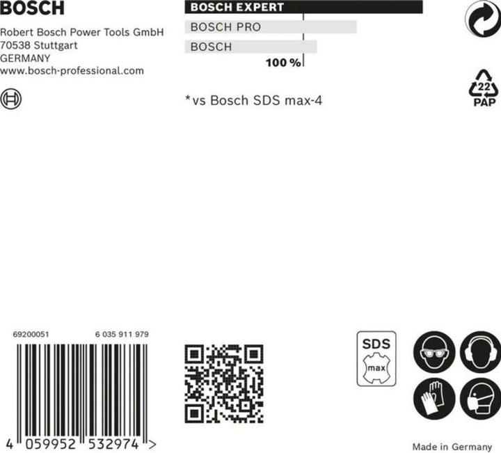 Actual product image Bosch Professional Zubehör Expert SDS max-8X hammer drill, 18 x 600 x 740 mm (18.00 mm)