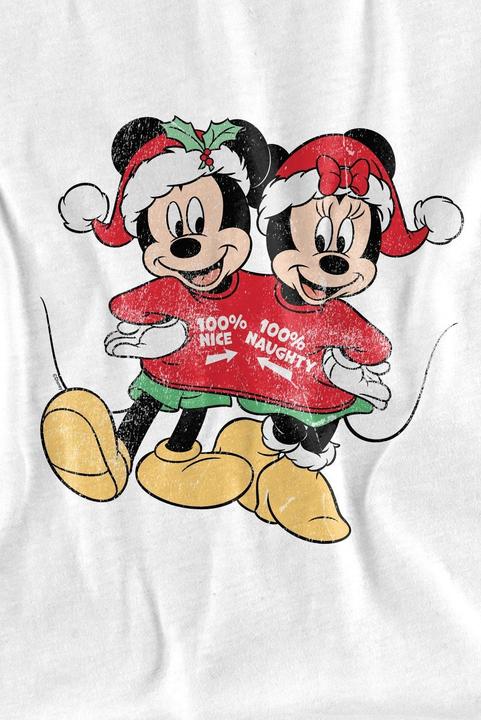 Actual product image Disney Mens Mickey & Minnie Mouse Christmas Sweater T-Shirt (XXL)