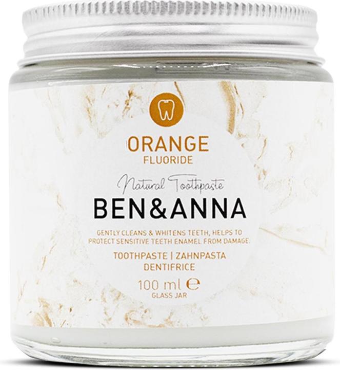 Image du produit Ben & Anna Dentifrice Fluorure d'orange (100 ml)