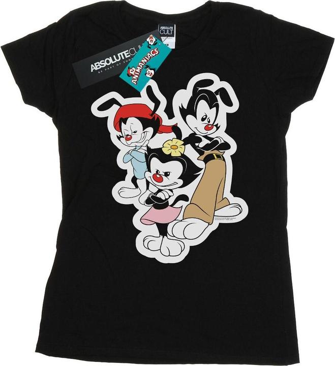 Actual product image Universal Textiles Womens/Ladies Dot Wakko And Yakko Cotton T-Shirt (XXL)