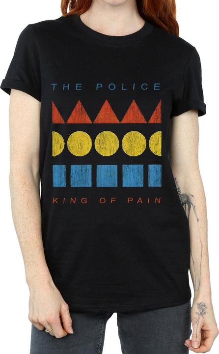 Actual product image The Police Womens/Ladies King Of Pain Cotton Boyfriend T-Shirt (M)