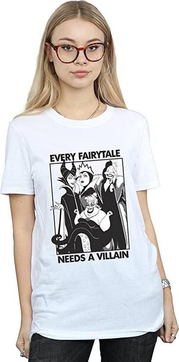 Actual product image Disney Womens/Ladies Every Fairy Tale Needs A Villain Cotton T-Shirt (M)