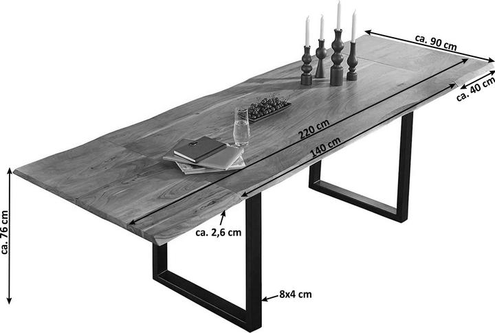 Actual product image SAM Adina (140 x 90 x 76 cm)