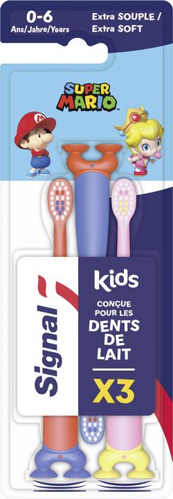 Signal Brosse à dents extra douce Super Mario pour enfants (Ultra doux)