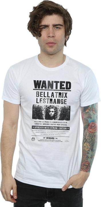 Image du produit Mens Bellatrix Lestrange Wanted Poster Cotton T-Shirt (L)