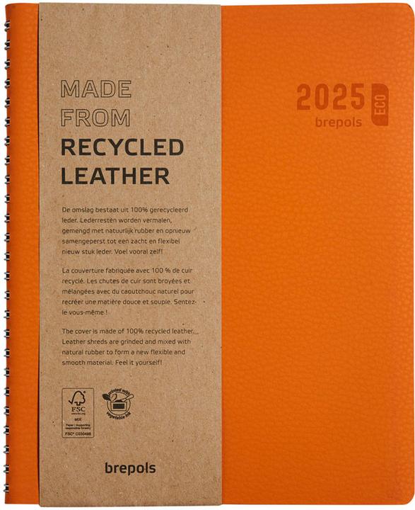 Image du produit Brepols Agenda Timing Calvi 2023 668700840 orange, 1W/2S, 17.1x22cm (A5, Néerlandais, Français, Anglais, Italien, Allemand)