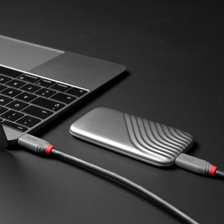 Produktbild Lindy 0.8m USB4 240W Typ C Kabel, 40Gbit/s, Anthra Line Typ C Stecker an C Stecker (0.80 m, USB 4.0)