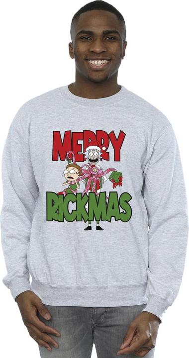 Actual product image Rick And Morty Mens Merry Rickmas Sweatshirt (L)