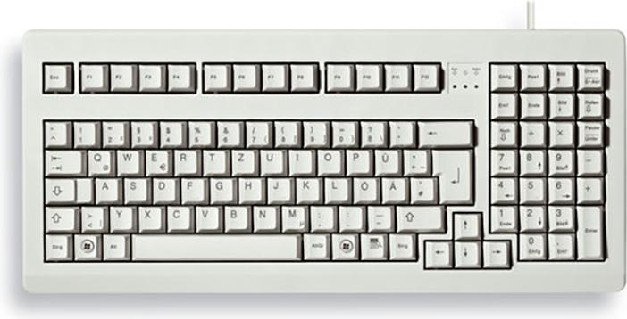 CHERRY G80-1800, 19" piccola tastiera, grigio (US, Cablato)