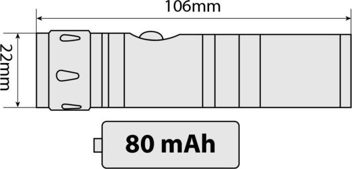 Immagine prodotto Lampa Torcia tascabile e ricaricabile in alluminio anodizzato, 12V (3.50 cm)