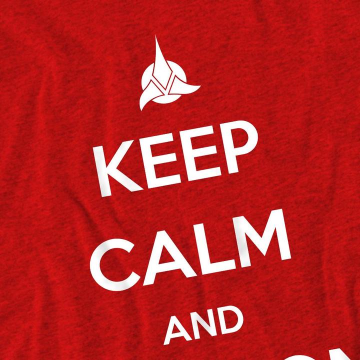 Actual product image Unisex Adult Calm Klingon T-Shirt (M)