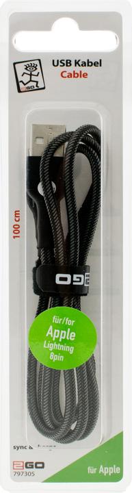 Produktbild 2GO 797305 USB Kabel USB B Lightning (1 m)