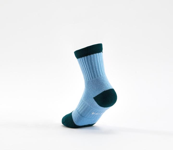 Image du produit Decathlon Chaussettes De Sport Enfant Hautes Rs 500 Blanc Bleu Lot De 3 (31, 34)