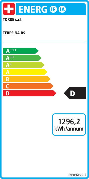 Energie-Label Torre S.R.L. Torre Espressomaschine "Teresina" RS