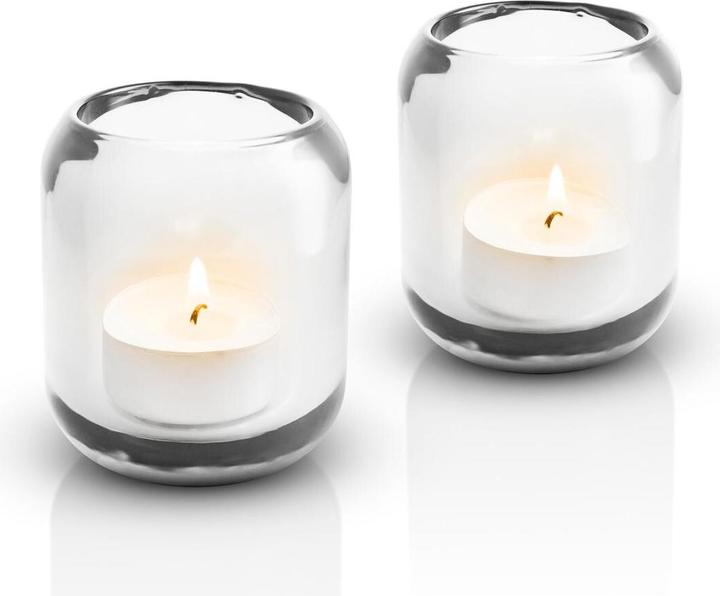 Actual product image Eva Solo Tealight holder Clear 2 pieces, Transparent (9 x 7 x 14 cm)