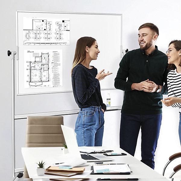 Actual product image Magnetoplan mobile CC whiteboard, 120x90cm (90 x 120 cm)