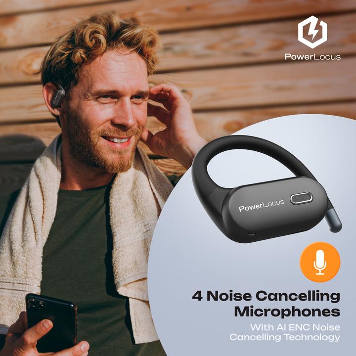 Produktbild PowerLocus Move Open Ear Bluetooth-Kopfhörer (6 h)