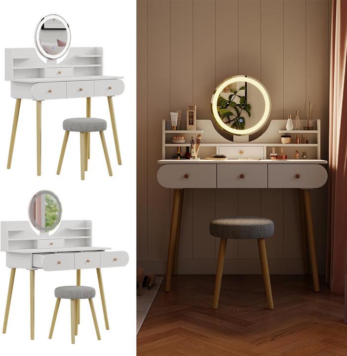 Immagine prodotto Vicco Edda con sgabello e illuminazione (100 x 40 x 76 cm)