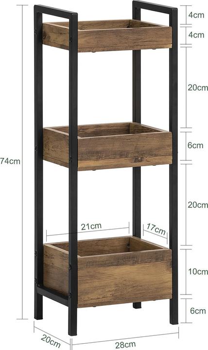 Actual product image SoBuy Vintage bathroom shelf