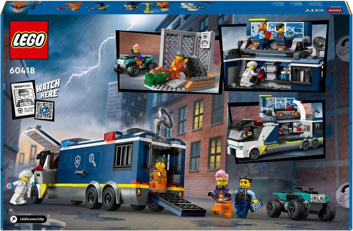 Actual product image LEGO 60418 Police truck with laboratory (60418, LEGO City)