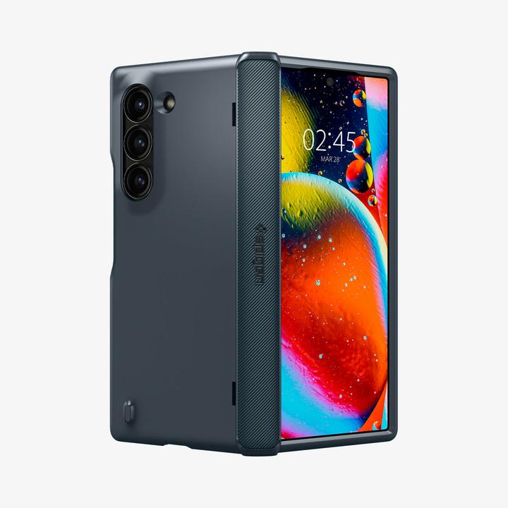 Actual product image Spigen Slim Armor Pro Galaxy Z Fold 6 Case Metal Slate (Samsung Galaxy Z Fold6)