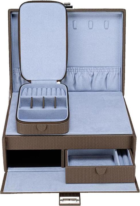 Actual product image Windrose 803954.02 - Jewellery case L with insert Corbello mocca