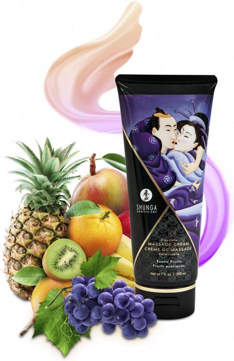 Actual product image Shunga Massage Cream Exotic Fruits (200 ml)