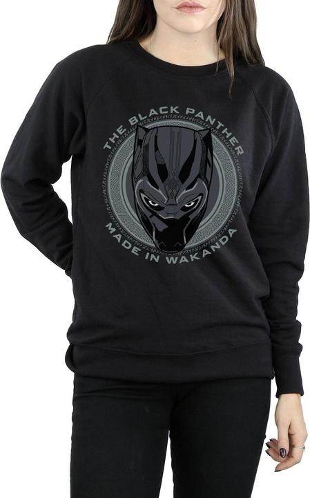 Immagine prodotto Black Felpa in cotone Made In Wakanda Donna/Ladri (L)