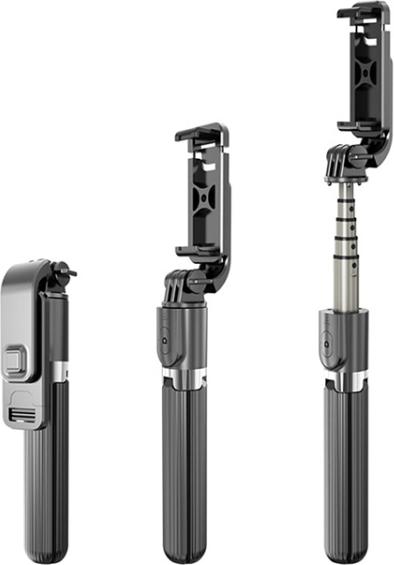Actual product image Ueli Express Selfie stick with integrated tripod and remote control 82cm