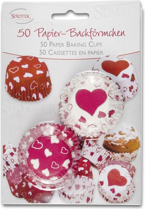 Produktbild Städter Mini Cupcake Förmchen Herzen (4 cm)