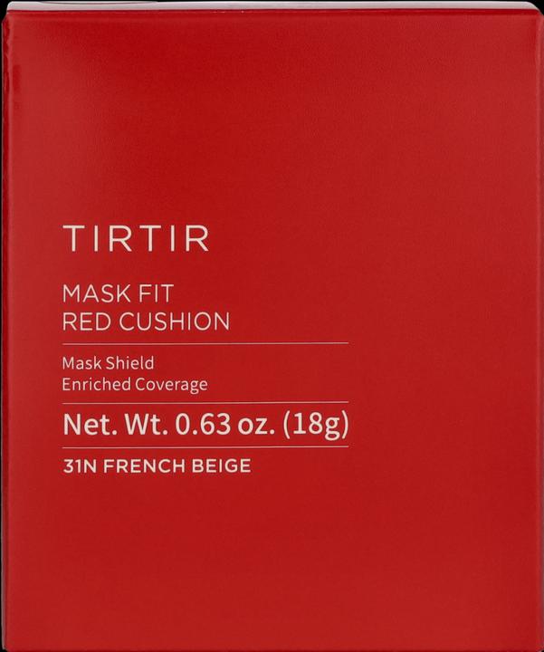 Actual product image TirTir Mask Fit Red Cushion Foundation - Full Coverage, Weightless, Skin Fit (#31N French Beige)
