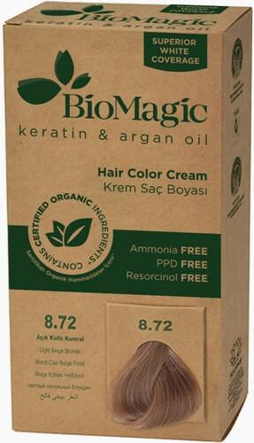 Biomagic Haarfarbe Licht Beige Blonde (8,72) 250 g - Biomagisch (Hellbeige Blond (8,72))