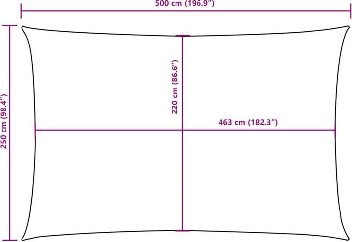 Image du produit VidaXL Sonnensegel (250 x 500 cm)