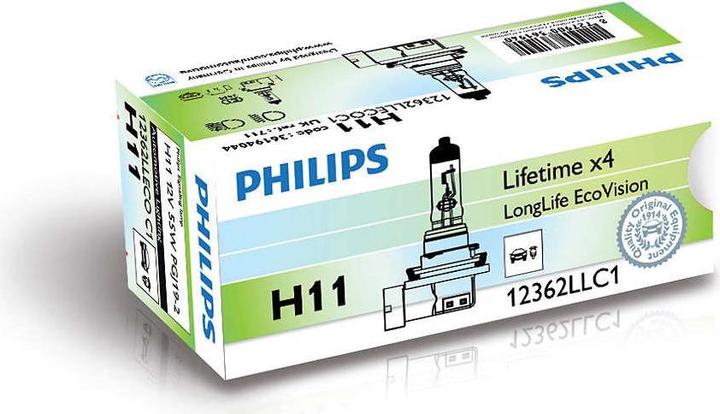 Actual product image Philips H11 LongLife EcoVision (H11)