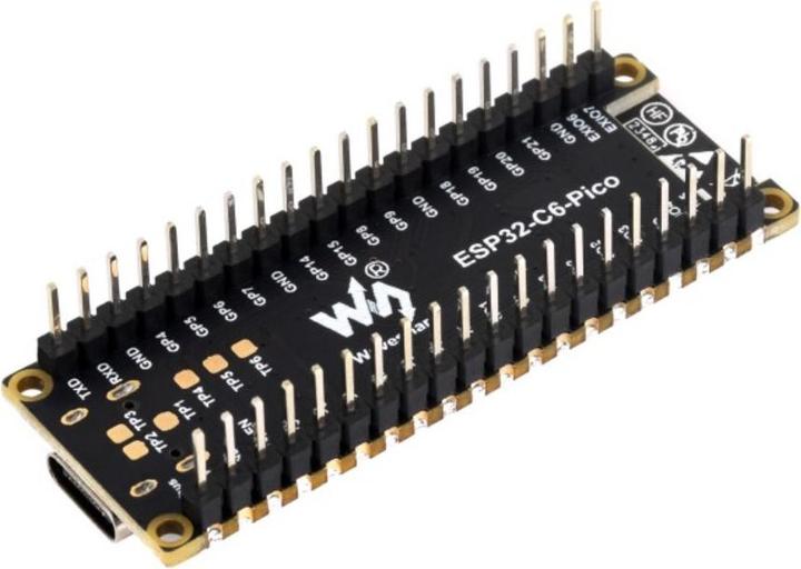 Produktbild WaveShare ESP32-C6 Pico Mini Entwicklungsboard mit Headers