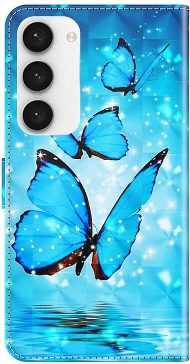 Image du produit Cover-Discount Étui Effet Scintillant Papillon bleu (Samsung Galaxy S24)
